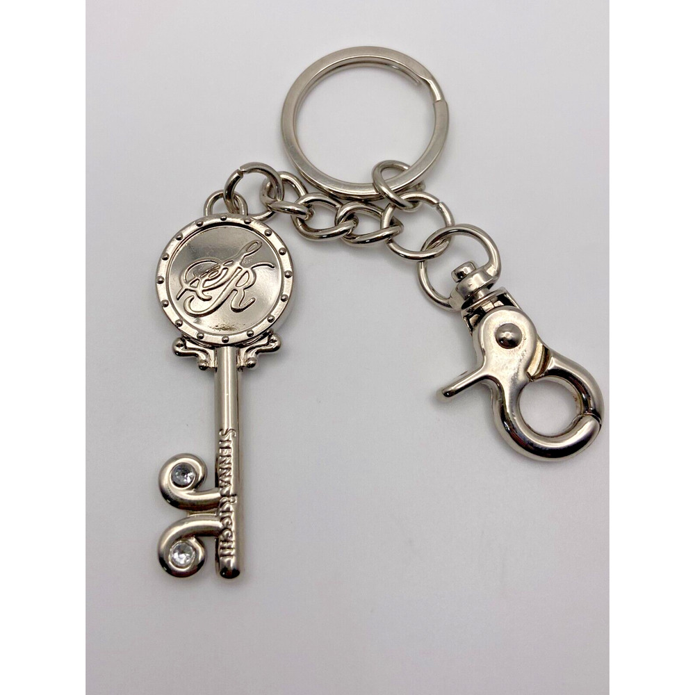 Sienna Ricchi Silver Tone Heavy Key Chain Ring Designer Fashion